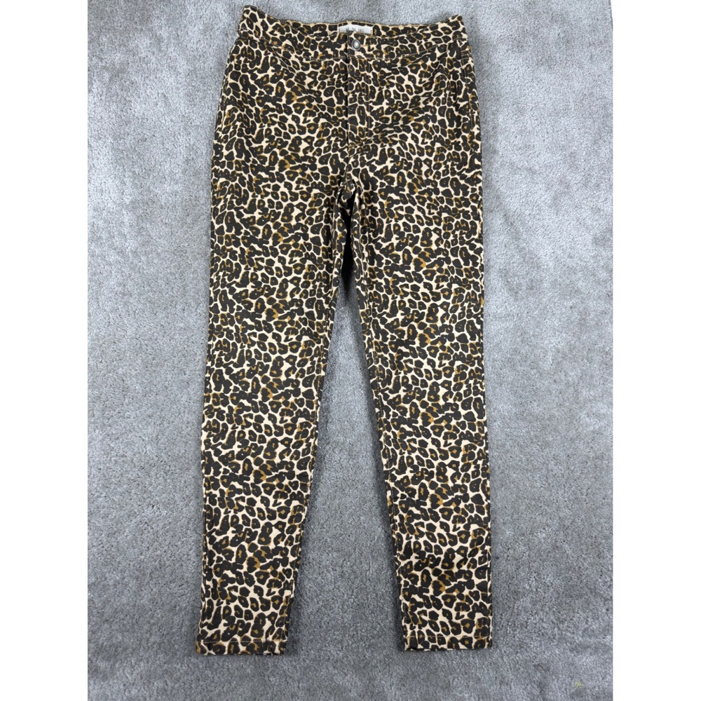 We The Free Free People Leopard Print Skinny Jeans Animal Pattern Brown Tan 29